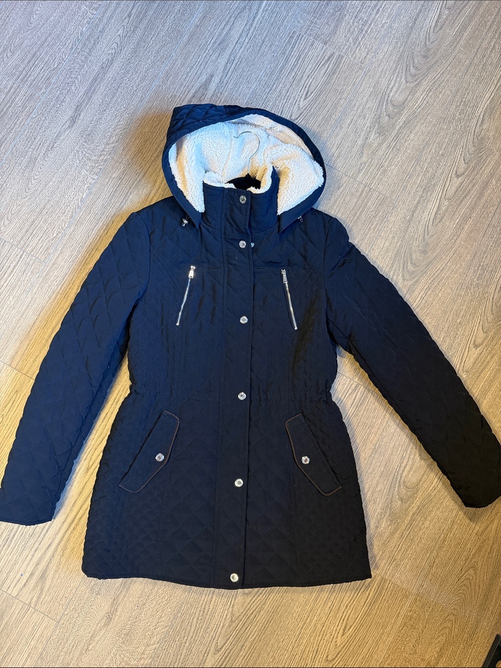 Laundry by Shelli Segal Quilted Hooded Winter Coat